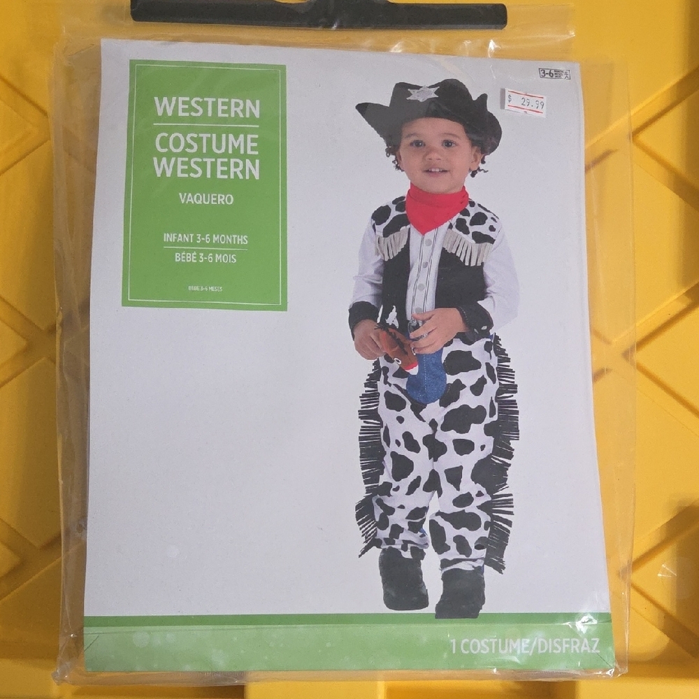 *BRAND NEW* Western Cowboy Kids Costume - Black and White